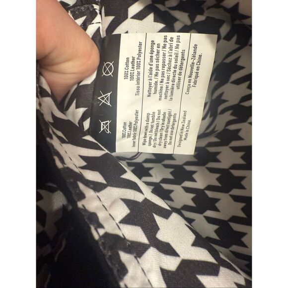 Mountain Buggy Black Cotton and Leather Satchel Bag - Picture 6 of 6